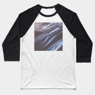Blue Grey Mountains Oil Effects 5 Baseball T-Shirt
